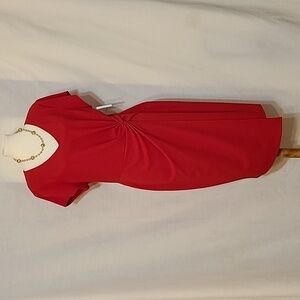 Connected Apparel Red Short Sleeve Dress